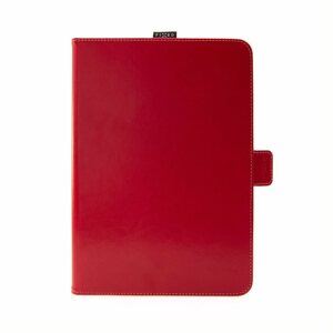 Tablet tok FIXED Novel állvánnyal és zsebbel - piros színű bőr Stylus PU modellekhez