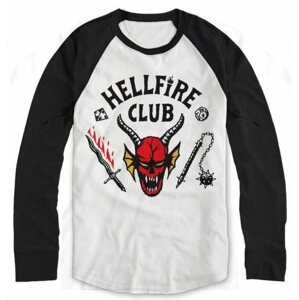 Póló Stranger Things - Hellfire Club - hosszú ujjú póló