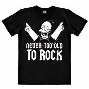 Póló The Simpsons - Never Too Old To Rock - póló L
