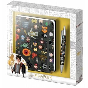 Ajándék szett Harry Potter - Chibi karakterek - jegyzetfüzet + toll
