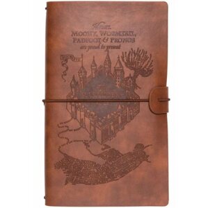 Jegyzetfüzet Harry Potter - Marauders térkép - jegyzetfüzet utazáshoz