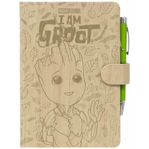 Jegyzetfüzet Guardians Of The Galaxy  - Groot - jegyzetfüzet tollal