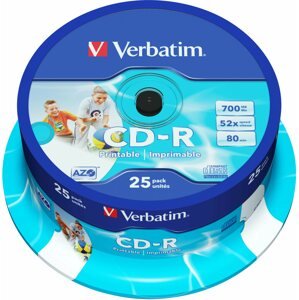 Média A Verbatim CD-R 52x Pirate Island Protection, nyomtatható 25db henger