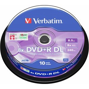 Média Verbatim DVD + R 8x kétrétegű 10p DVD/CD tartó