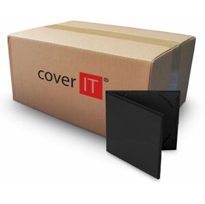CD/DVD tok COVER IT doboz: 1 VCD 5,2 mm vékony fekete - karton 200db