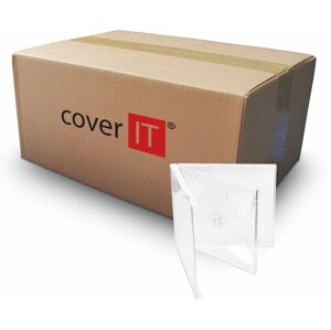 CD/DVD tok COVER IT box:2 CD 10mm jewel box + tray átlátszó - 200db