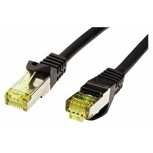 Hálózati kábel OEM S/FTP Cat 7 patch kábel, RJ45 csatlakozókkal, LSOH, 1m, fekete