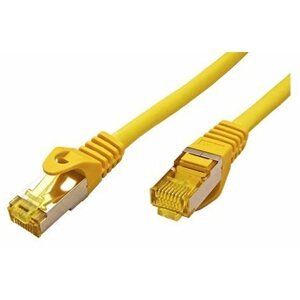 Hálózati kábel OEM S/FTP Cat 7 patch kábel, RJ45 csatlakozókkal, LSOH, 0,25m, sárga