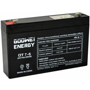Akkumulátor szünetmentes tápegységhez GOOWEI ENERGY Karbantartásmentes ólomakkumulátor OT7-6, 6V, 7Ah
