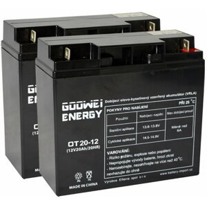 Akkumulátor szünetmentes tápegységhez GOOWEI RBC7 - Akkumulátor csere készlet