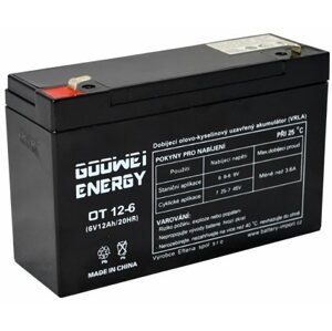 Akkumulátor szünetmentes tápegységhez GOOWEI ENERGY Karbantartásmentes ólom-sav akkumulátor OT12-6, 6V, 12Ah