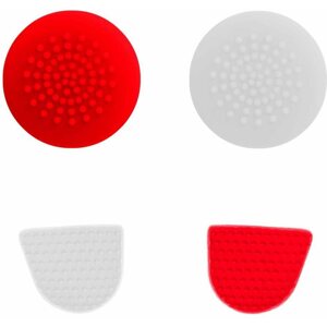 Kontroller grip Gioteck markolatok PS4-hez piros és fehér színben