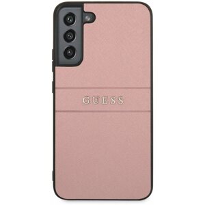 Telefon tok Guess PU Leather Saffiano Hátlap tok a Samsung Galaxy S22+ készülékhez Pink