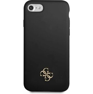 Telefon tok Guess 4G Silicone Metal Logo tok Apple iPhone 7/8/SE2020/SE2022 készülékekhez Black