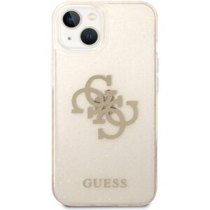 Telefon tok Guess TPU Big 4G Full Glitter hátlap iPhone 14 Plus Gold készülékhez