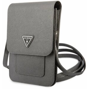 Mobiltelefon tok Guess PU Saffiano Triangle Logo Phone Bag Grey