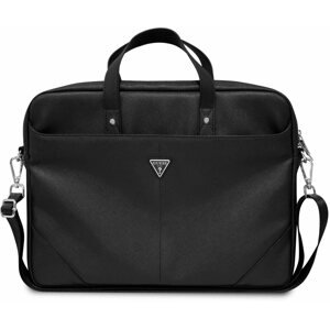 Laptop tok Guess Saffiano Triangle Logo Computer Bag 15/16" Black