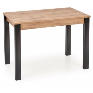 Étkezőasztal SIMO meghosszabbítható asztal, 110-138x60 cm, wotan tölgy minta-fekete