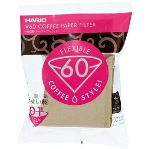 Kávéfilter Hario papírfilter V60-01, nem fehérített, 100db
