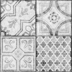 Samolepicí fólie Samolepicí podlahové čtverce "dlaždice vzor šedobílá", 2745043, 11 ks = 1m2