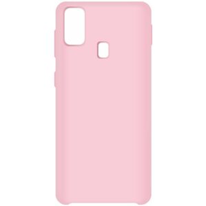 Telefon tok Hishell Premium Liquid Silicone Samsung Galaxy M21 rózsaszín tok