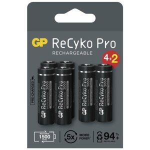 Tölthető elem GP ReCyko Pro Professional AA (HR6), 6 db