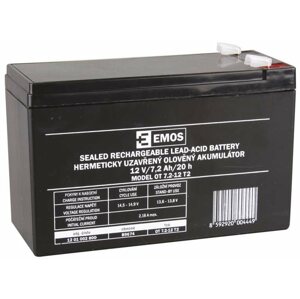 Akkumulátor szünetmentes tápegységhez EMOS Karbantartásmentes ólomsav akkumulátor 12 V/7,2 Ah, faston 6,3 mm