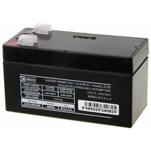 Akkumulátor szünetmentes tápegységhez EMOS Karbantartásmentes ólomakkumulátor 12 V/1,3 Ah, faston 4,7 mm