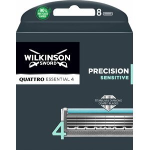 Pánské náhradní hlavice WILKINSON Quattro Essential Precision Sensitive náhradní hlavice 8 ks