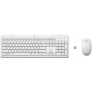 Billentyűzet+egér szett HP 230 Wireless Mouse Keyboard White