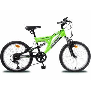 Gyerek kerékpár Olpran MTB Buddy fekete/zöld