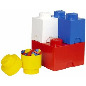 Tároló doboz LEGO tároló doboz - multipack 4 db