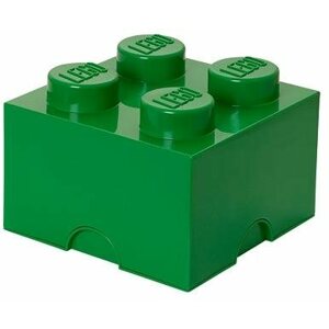 Tárolódoboz LEGO tároló doboz 250 x 250 x 180 mm - sötétzöld