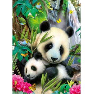 Puzzle Ravensburger 130658 - Aranyos pandák