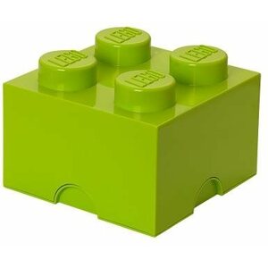 Tároló doboz LEGO tárolódoboz 4 250 x 250 x 180 mm - lime zöld