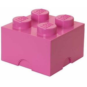 Tároló doboz LEGO tároló doboz 4 250 x 250 x 180 mm - Rózsaszín