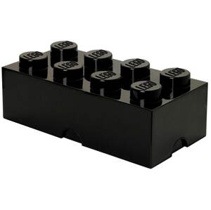 Tároló doboz LEGO tárolódoboz 8 250 x 500 x 180 mm - fekete