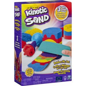 Kinetikus homok Kinetic Sand Szivárványos játék készlet