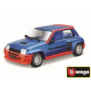 Fém makett Bburago Renault 5 Turbo kék