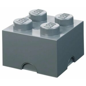 Tároló doboz LEGO 4 tárolódoboz - sötétszürke