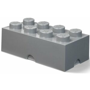 Tároló doboz LEGO 8 tárolódoboz - sötét szürke