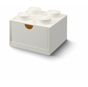 Tároló doboz LEGO asztali doboz 4 fiókkal - fehér