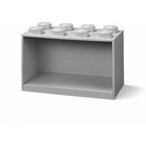 Polc LEGO Brick 8 függő polc - szürke