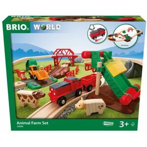 Vonatpálya Brio World 33984 Tanyasi állatok játékszett