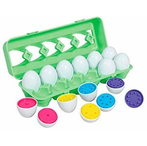 Motorikus készségfejlesztő játék Érzékfejlesztő számoló tojások - színes