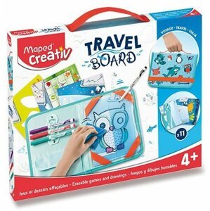 Festőkészlet gyerekeknek Maped Travel Board Set - Játék és rajzolás állatokkal