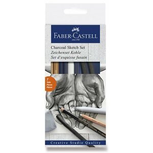 Művész kellék Faber-Castell Charcoal Sketch készlet, 7 darabos