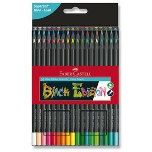 Színes ceruza Pastelky Faber-Castell Black Edition, 36 szín