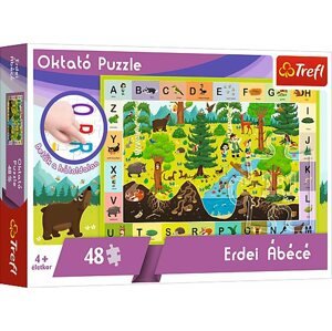 Társasjáték Educational Puzzle - The forest alphabet - hungarian version
