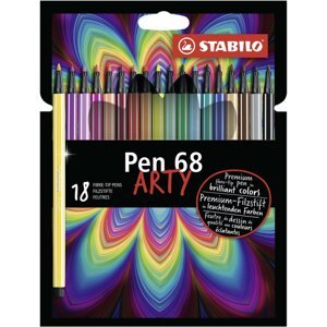 Filctoll STABILO Pen 68 18 db karton tok "ARTY"